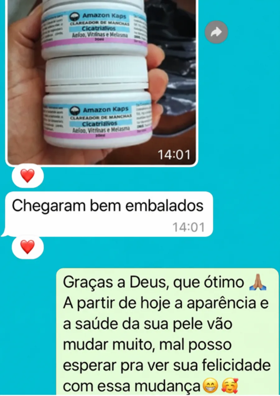 Depoimento real de cliente no WhatsApp